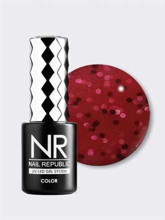 NAIL REPUBLIC   Гель-лак с вкраплениями   10мл   Stone Crumb   #708